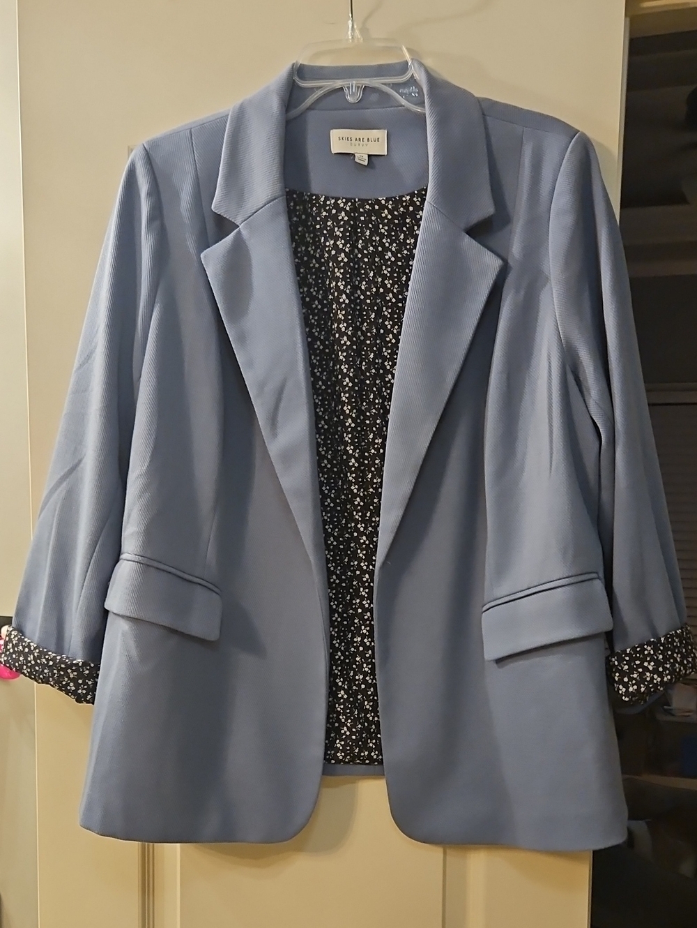 Skies Are Blue Light Blue Women's Blazer